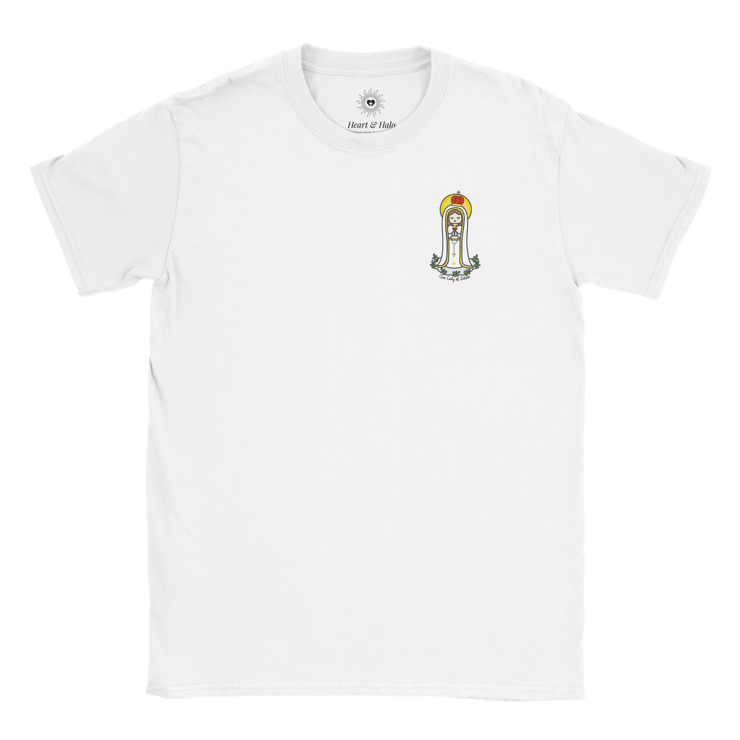 Our Lady of Fatima Kids T-Shirt – Inspired by Little Artist Designs - Heart & Halo