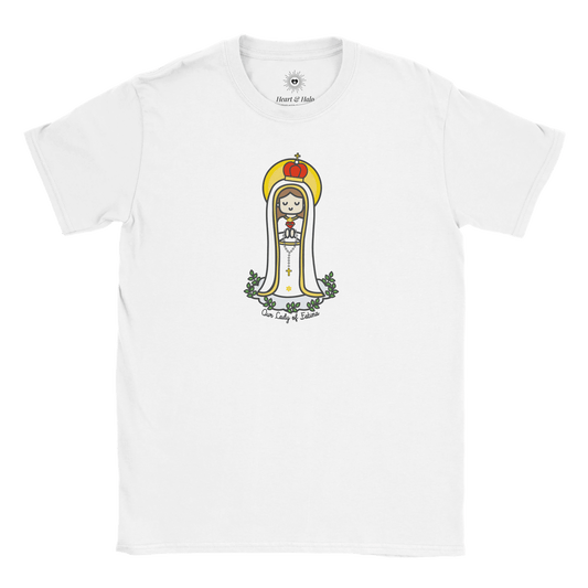 Our Lady of Fatima Kids T-Shirt – Inspired by Little Artist Designs - Heart & Halo