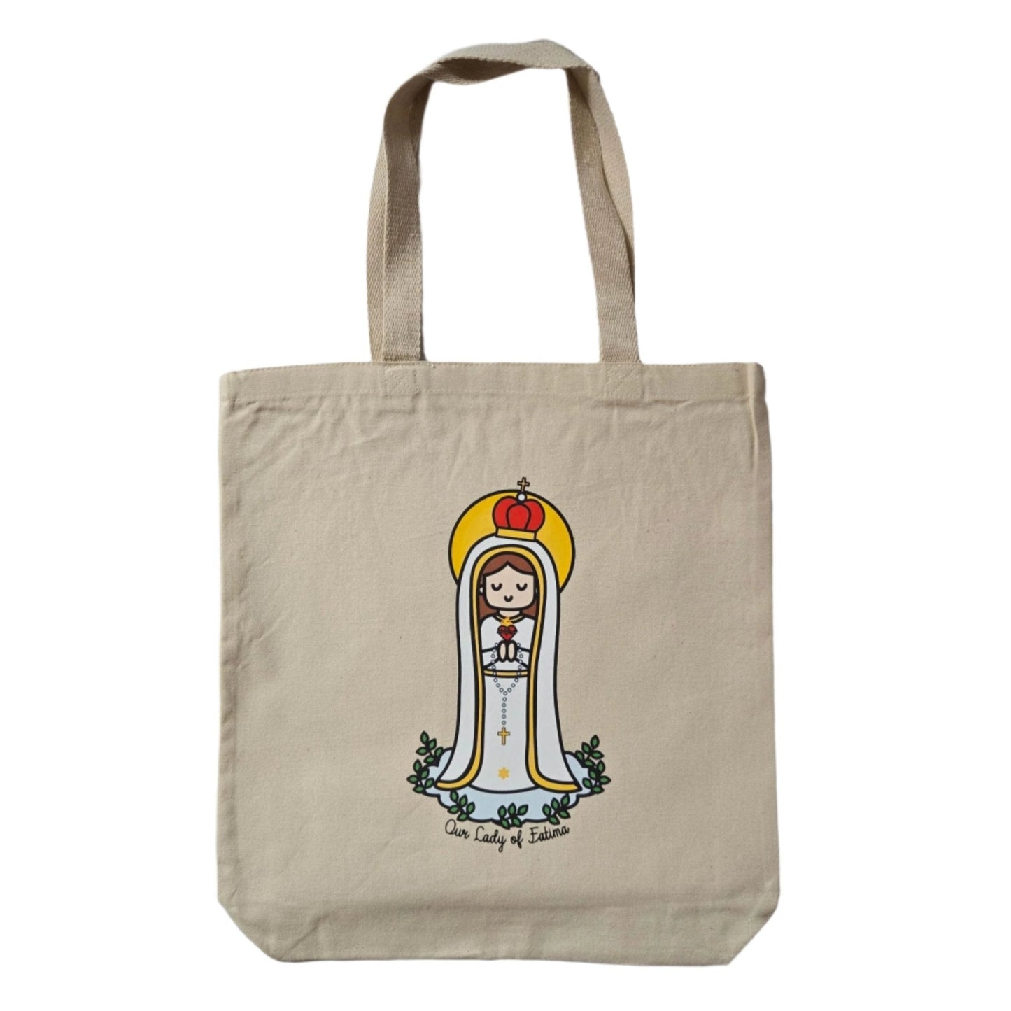 Our Lady of Fatima Tote Bag, Premium Quality - Heart & Halo