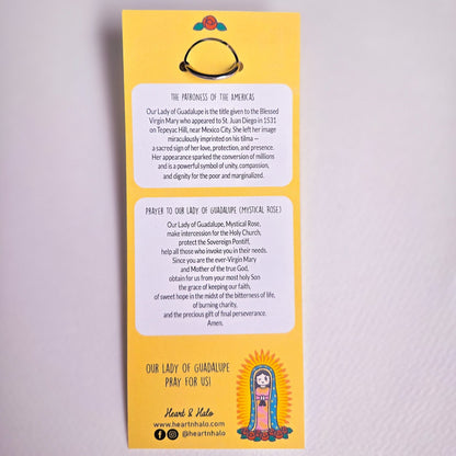 Our Lady of Guadalupe Acrylic Keychain | 2.75" Double - Sided Catholic Keychain | Child Art Inspired | Marian Gift with D Hook Clasp - Heart & Halo