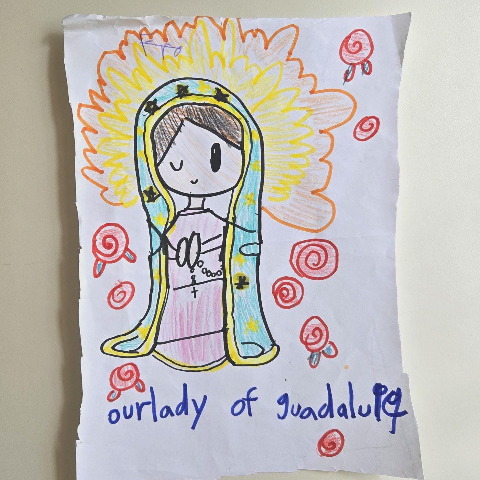 Our Lady of Guadalupe Cute Mini Tote Bag - Heart & Halo