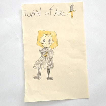 Our Little Spring Flowers of Faith 4" x 6" Sticker sheet, St Joan of Arc, St Catherine of Siena, St Frances of Rome, Catholic Saints - Heart & Halo