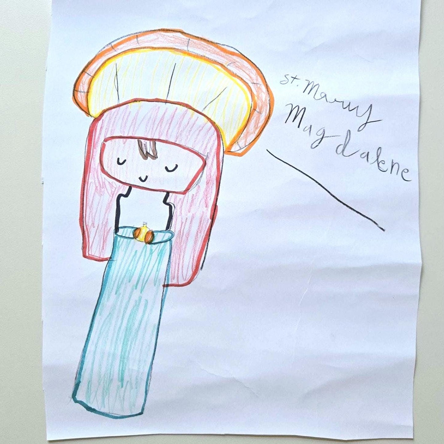 Our Little Summer Flowers of Faith 4" x 6" Sticker sheet - St. Juliana Falconieri, St. Mary Magdalene and St. Rosa of Lima. - Heart & Halo