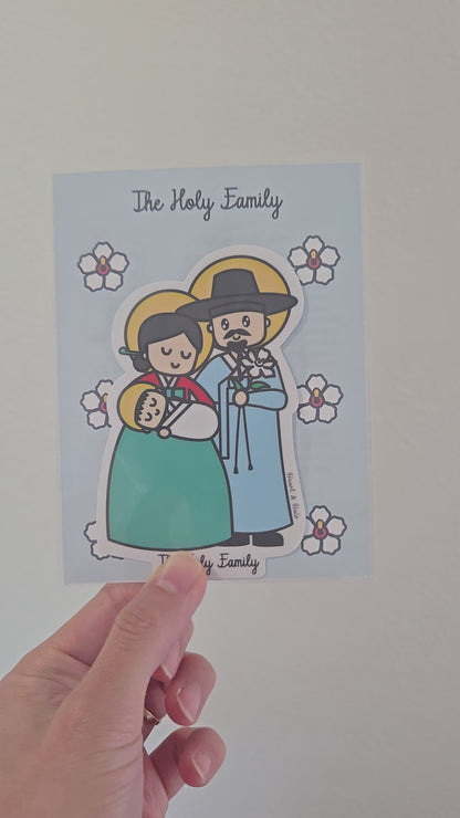 The Holy Family Korean 4" Waterproof Sticker